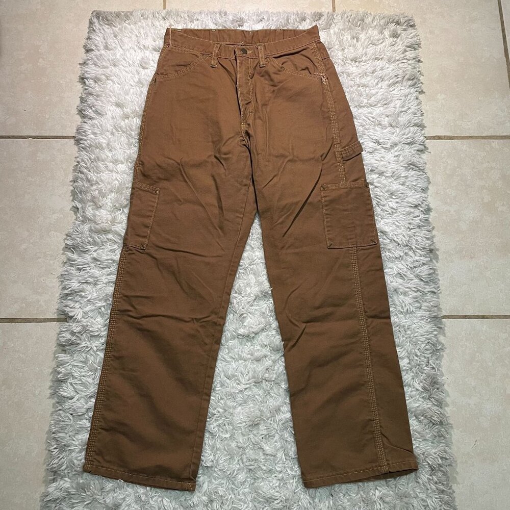 Bulwark Flame Resistant Brown Men Work Pants Size 30-37U UL Certified